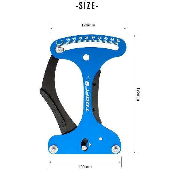 TOOPRE Mountain Bike Spoke Tension Gauge Mountain Wheel Set Ring Elastic Measuring Device Slant Swing Correction Tool