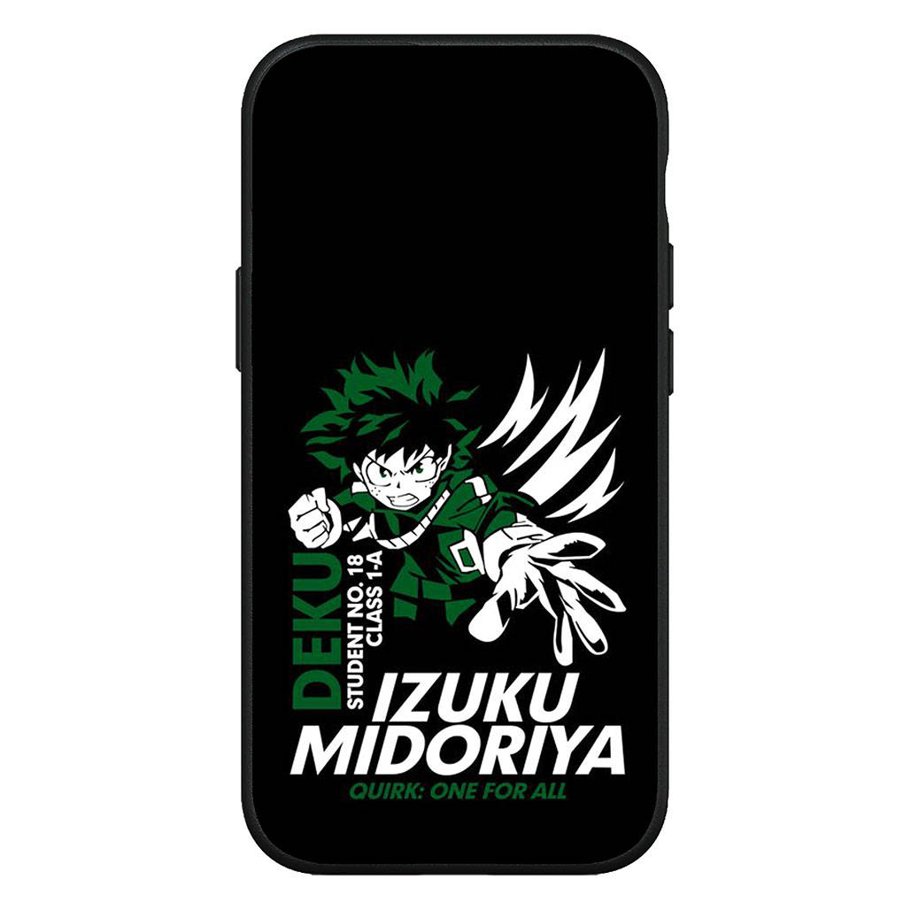 For iPhone 16 15 Xiaomi Redmi Note 14 13 12 11 Pro Max X 8 16e Samsung Galaxy S25 S24 S23 Moto OPPO Huawei My Hero Academia Midoriya Izuku Phone Case