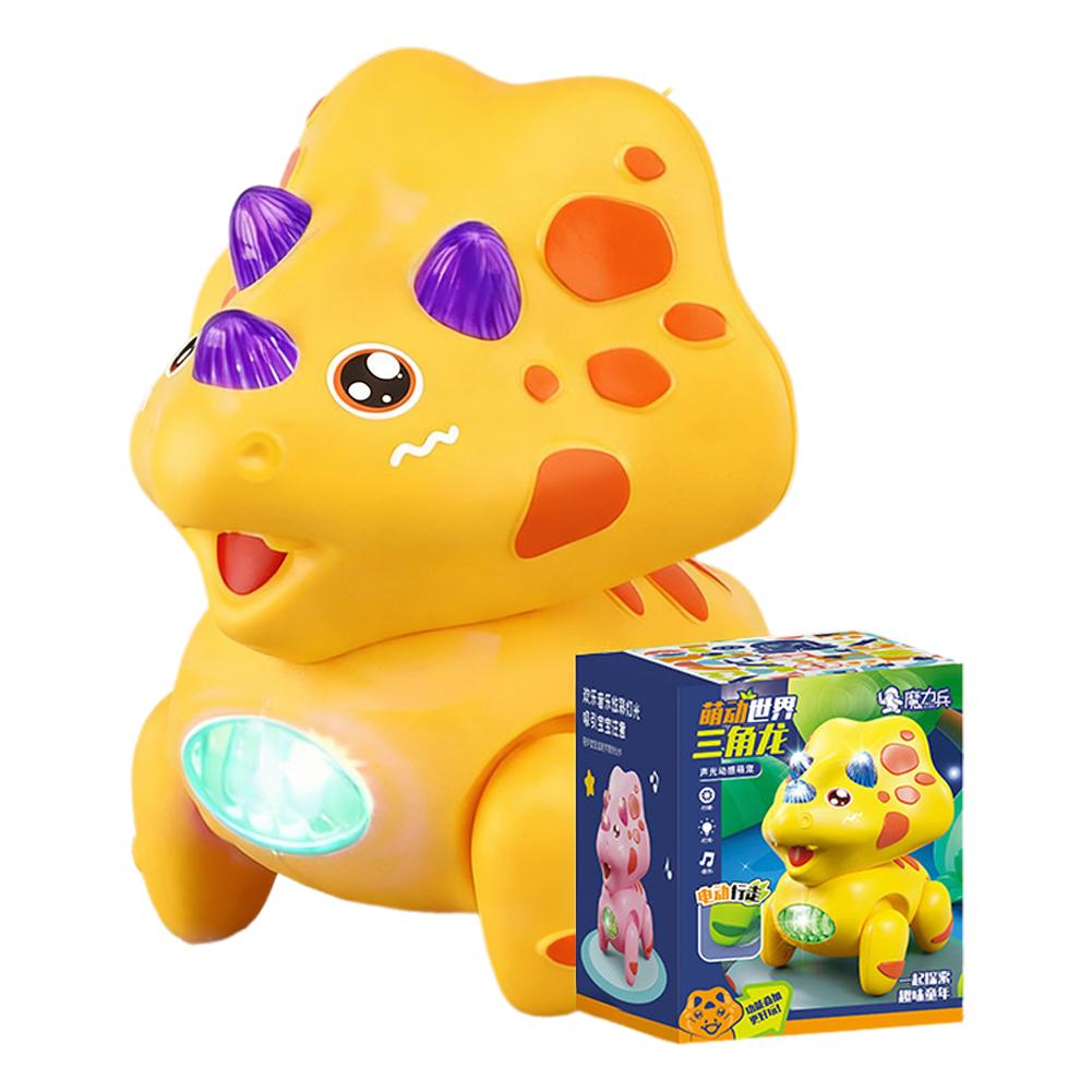 Electric Walking Crawling Dinosaur Dog Pig Toy With Music & Led Light, Musical Electronic Pet Animal Toys For Babies Toddlers