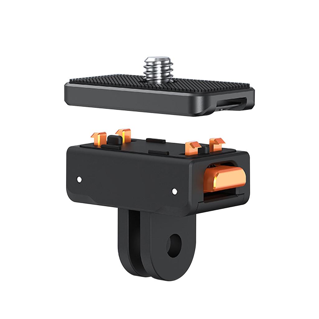 Quick Release Mount with N52 Magnet Fast Foldable Fit for GoPro 1 4 Inch Thread for Insta360 Ace AcePro AcePro2 X5