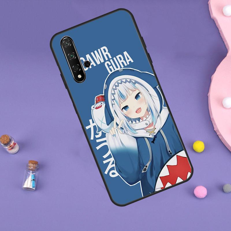 Gawr Gura Hololive Girl For Huawei Nova 5T 9 10 SE 7i 8i 11i 12i Y60 Y61 Y70 Y72 Y73 Y90 Y91 P20 P40 P30 Lite Case