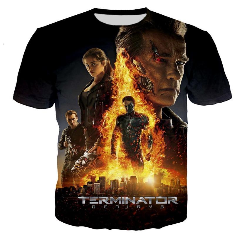 2025 Classic Movie Terminator T Shirt Men/women 3D Printed T-shirts Summer Fashoin Casual Harajuku Style Tshirt Streetwear Tops