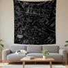 Chemistry Lab Glassware Test Tubes Formulas Chalkboard Wall Tapestry Science Decor for Study Classroom Dorm