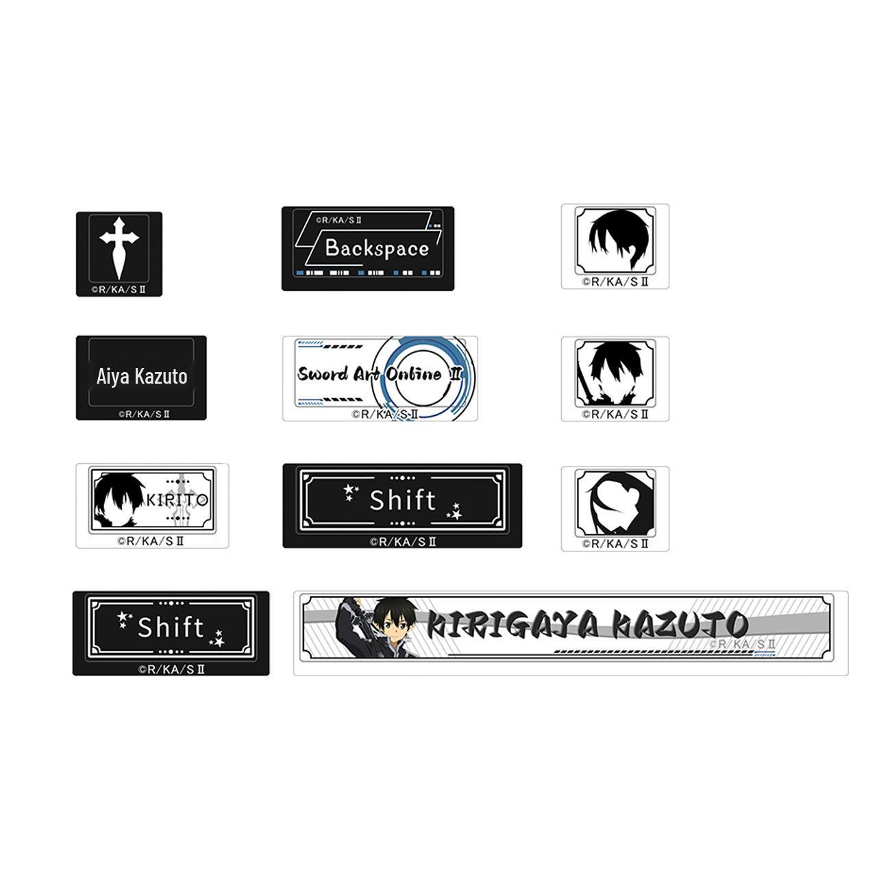 Sword Art Online Anime Keycap Set: Kirito & Asuna Keycap Set