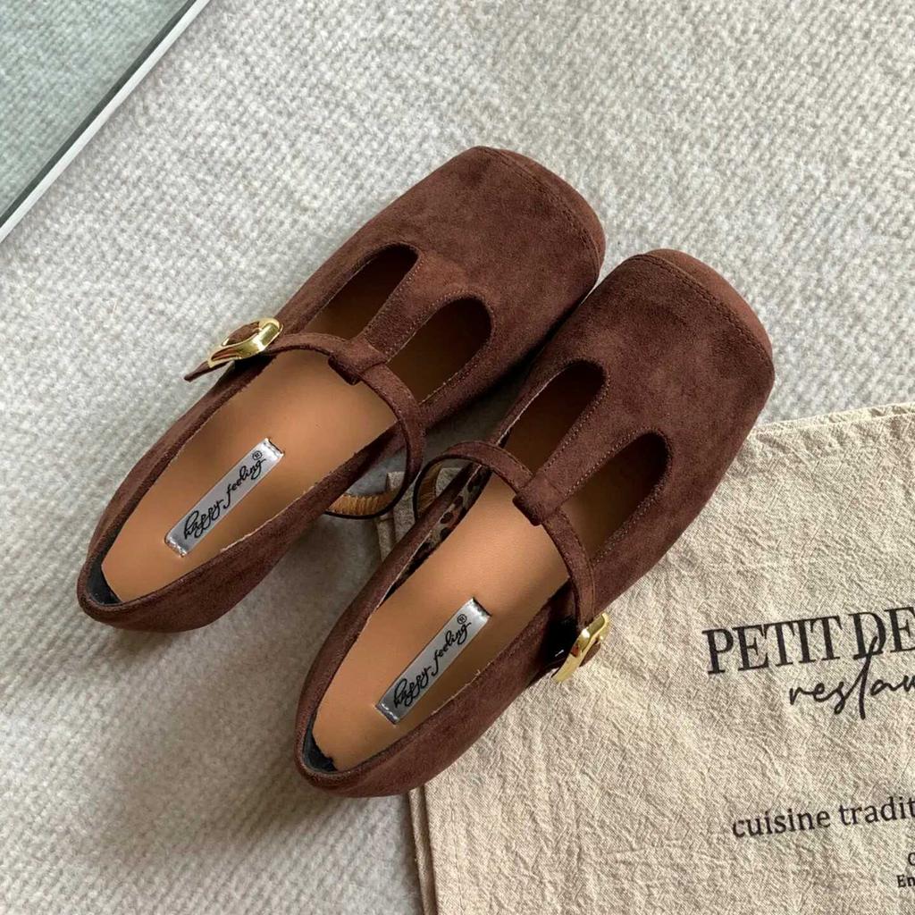 Fashion Bailamos Retro Woman Flats All-Match Square Toe Casual Female Sneakers Flats Comfortable Square Dress Solid PU Lace-Up Rubber Sl