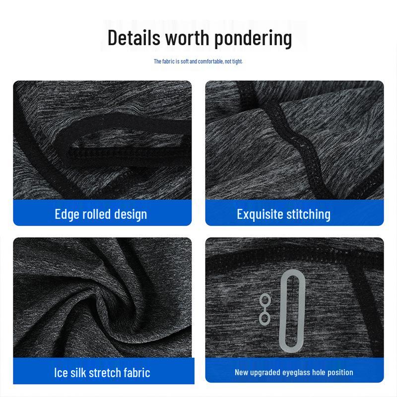 Men's Summer Quick-Dry Ice Silk Cycling Cap - Sun Protection for Fishing, Mountaineering, and More