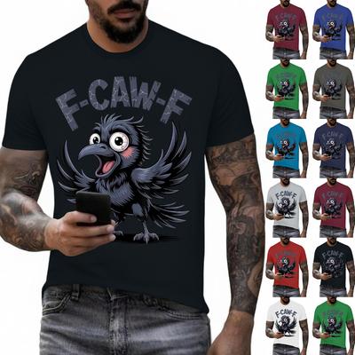 Funny F Caw F Chicken Rooster Cawing F-Caw-F Saying Pun T-Shirt