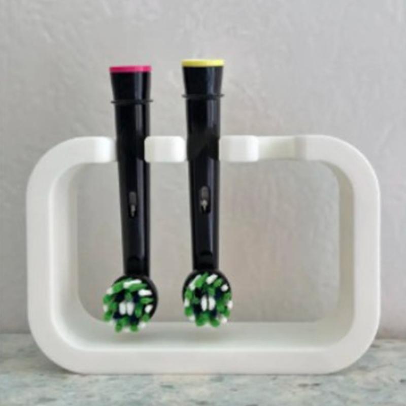 Electric Toothbrush Head Wall Mount Holder with 3 Slots Efficient Fast Drying For Bathroom Countertop Organization