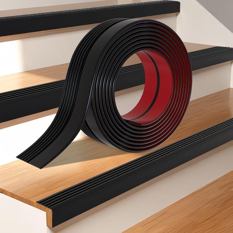 1 Stück 1/3 Meter Anti-Rutsch-Streifen Schultreppenstufen L-Form Aufkleber PVC Boden Außenbereich Boden Selbstklebend Kantenschutz Zuhause