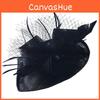 Classic Round Top With Feather Trim For Fashionable Bridal Looks