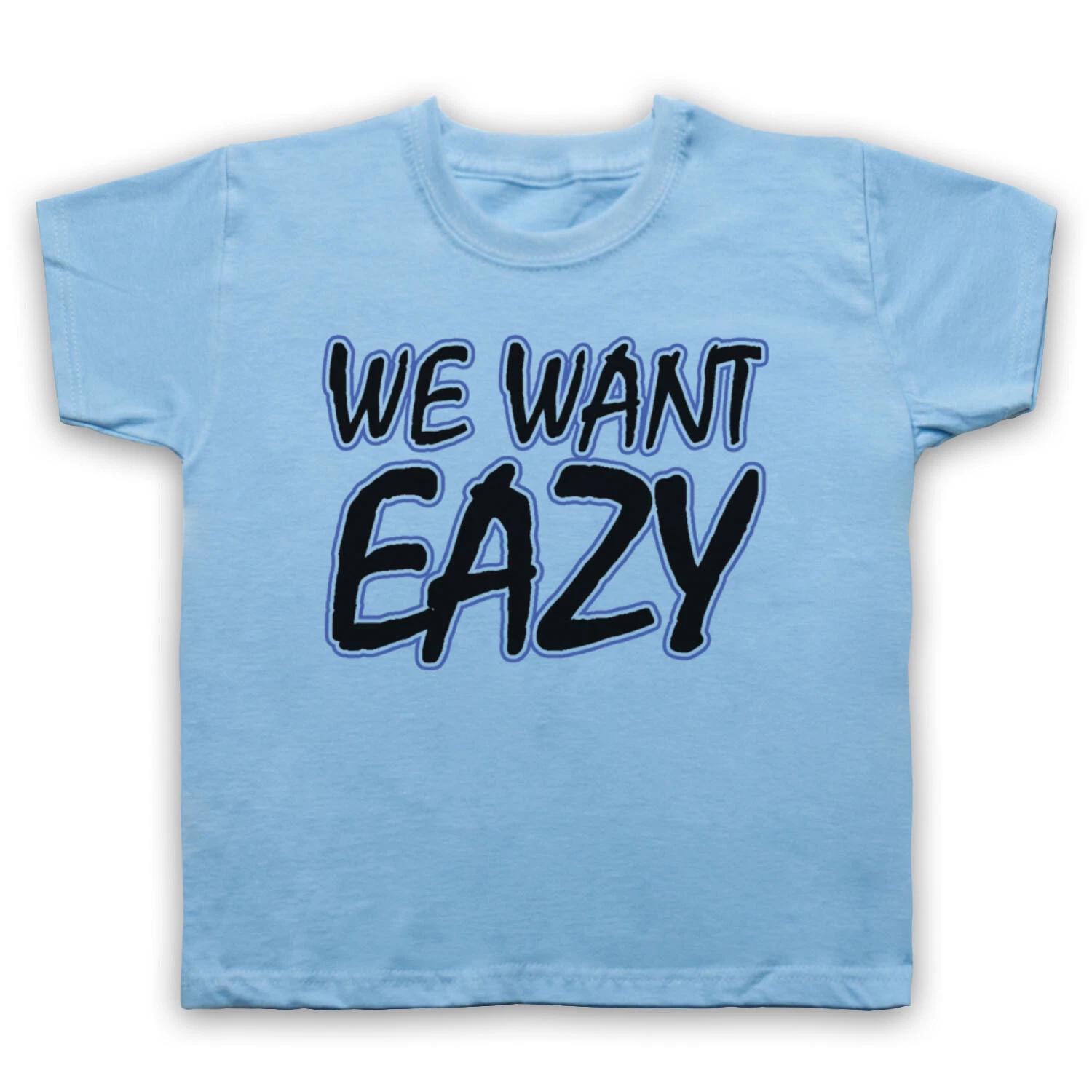 NWA N.W.A EAZY-E МЫ ХОТИМ EAZY ТЕКСТ ГАНГСТА РЭП ХИП-ХОП ДЕТИ ДЕТСКАЯ Футболка 100