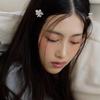[2SET] Cubic Flower Hair Pin (4colors)