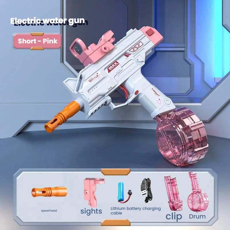 SCAR Electric Water Gun Pistol - Automatic Shooting Game Toy Summer Outdoor Beach Water Fight Toy Gifts