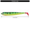 8Pcs Soft Fishing Lures 7.5cm 2.5g Artificial Baits Paddle Tail Swimbaits Fishing Lure for Bass Trout T Tail Baits
