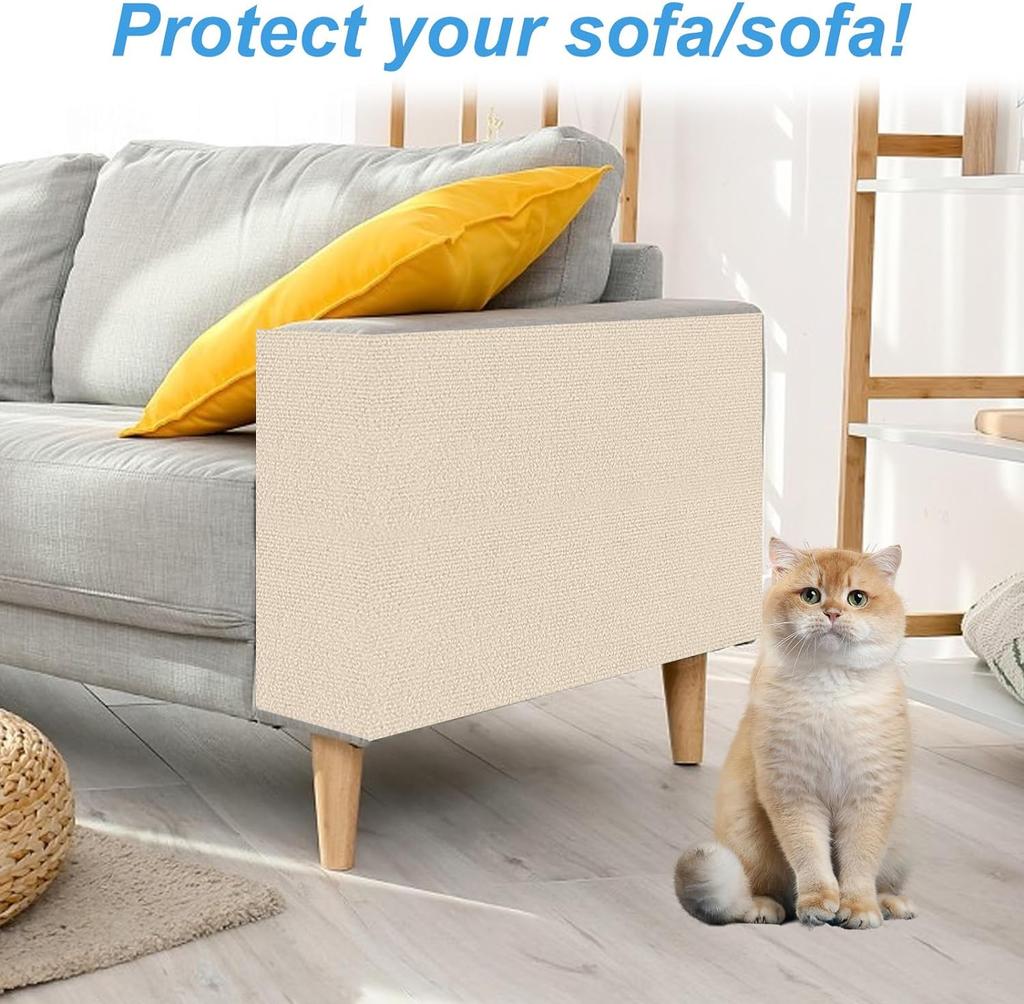 Trimmable Self-adhesive Carpet for Anti-scratch Sofas Cat Crawling Mats Sofa Protectors Cat Scratching Pads Cat Toys