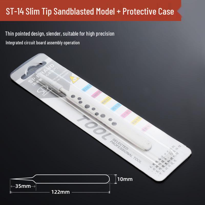 Stainless Steel Precision Tweezers with Curved Scorpion Tip for Eyelash Extension and Nail Art