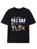 New York Pattern Printed Sports Short Sleeved Round Neck Y2k Tshirt Men Clothing New In Top & Tees Mens T-Shirt Camisetas 71077