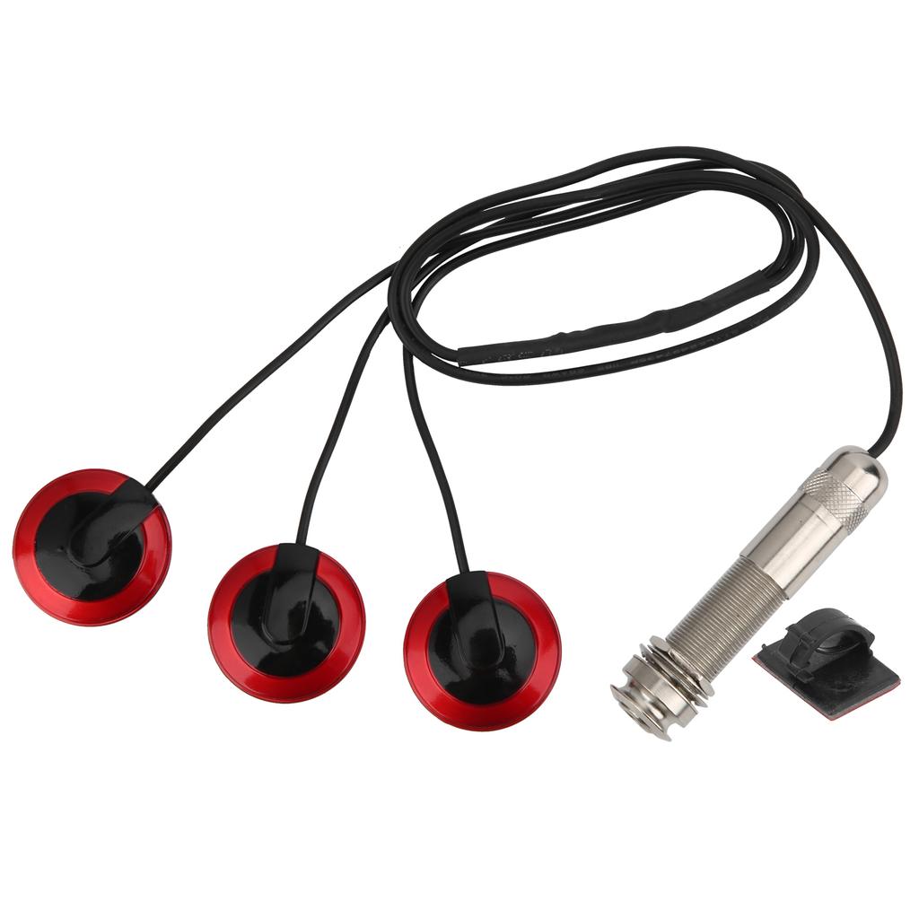 Guitar Piezo Pickup Transducer Removable for Acoustic Guitar Ukulele Thumb Piano Mandolin