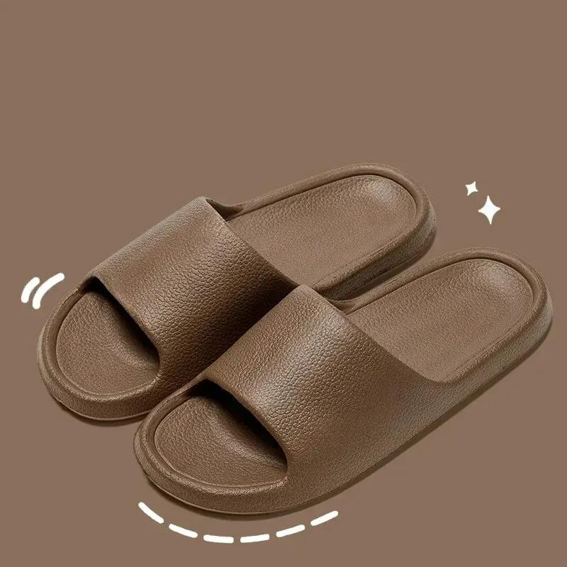 Fashion EVA Men Sandals Flip Flops Man Slippers Solid Color Simple Non-slip Soft Sole Comfortable Shower Slippers Outdoorf Couple Shoes
