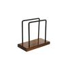 Wooden Base Napkin Paper Holder Standing Non-slip Tissue Storage Rack Vertical Space-saving Tissue Dispenser Stand Dining Room