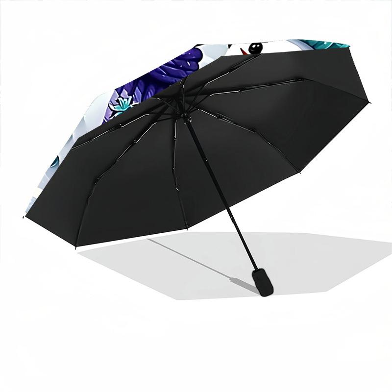 1pc Snowmen Automatic Open/Close Umbrella - Compact Travel Umbrella, Gift for Birthday, Holiday Yy260106002