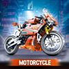 City Tech Motorcycle Car Model Building Blocks City Sports Rapid Racing Motorbike Model Bricks Toy For Childrens Gift