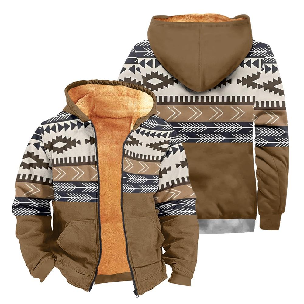 Pánský kabát do kapsy s dlouhým rukávem Fashion Plus Velvet Overcoat