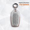 Interior Mouldings Car Key Case Cover Shell For Hyundai Genesis G80 GV70 Gv80 GV90 2020 2021 2022 2023 2025 Remote Protector Int