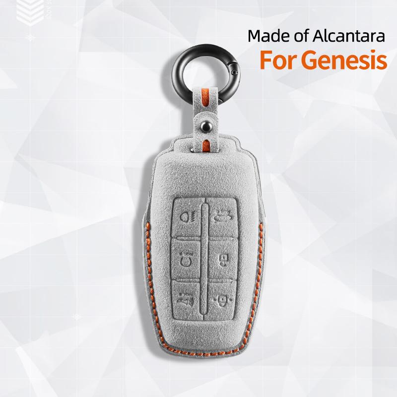 Interior Mouldings Car Key Case Cover Shell For Hyundai Genesis G80 GV70 Gv80 GV90 2020 2021 2022 2023 2025 Remote Protector Int