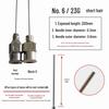 200mm Precision Stainless Steel Dispensing Needle with Pointed and Flat Tips