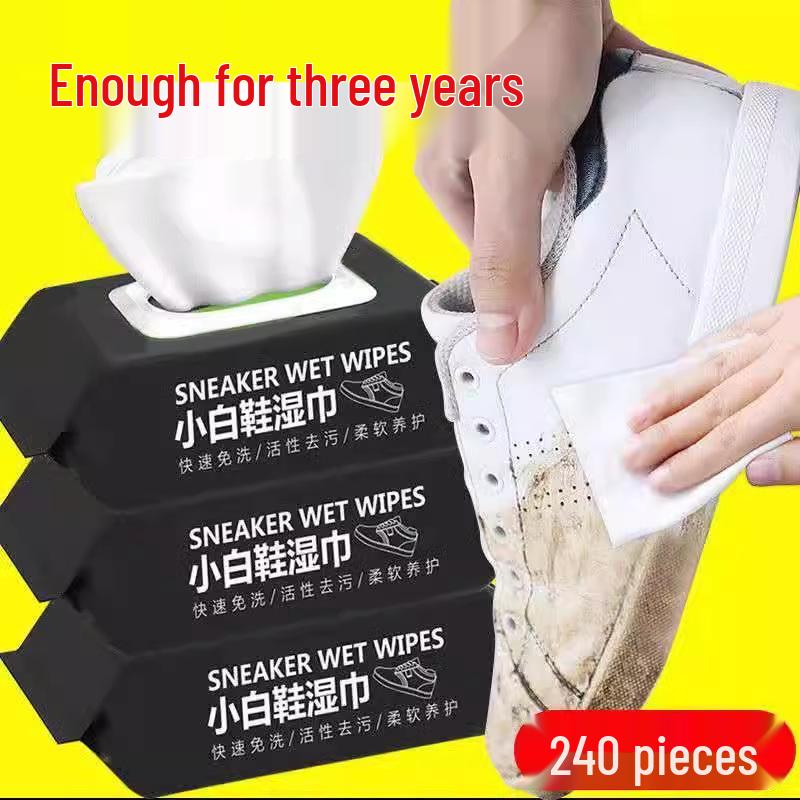 Салфетки для чистки обуви: Безводные салфетки для белых кроссовок - Удаление пятен и очистка от грязи -