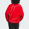 Adidas Future Style Crew Sweatshirt Reflective Stripes Sports Casual Pullover Round Neck Women Sweatshirt Light-Crimson IM8955