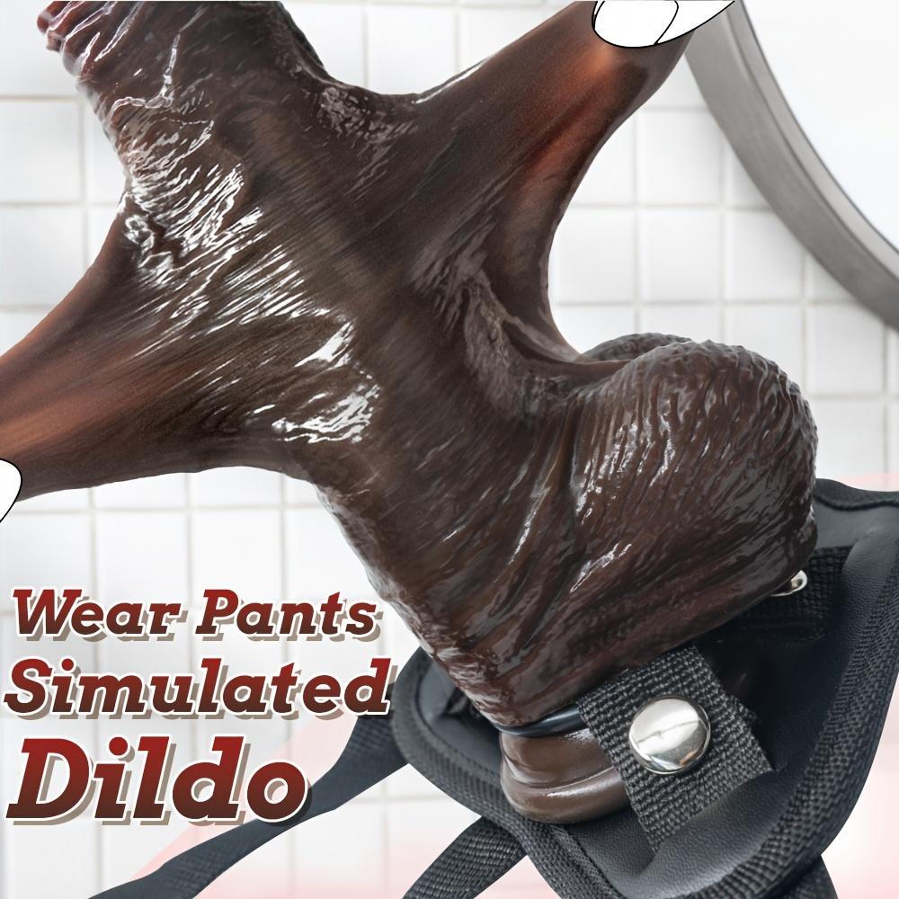 Wearable Light Beige Dildo|Realistic Flesh Texture,Multi-Sized Sliding Design|Silicone with Strong Suction Cup|Adult Sex Toy for Women,Men & Couples