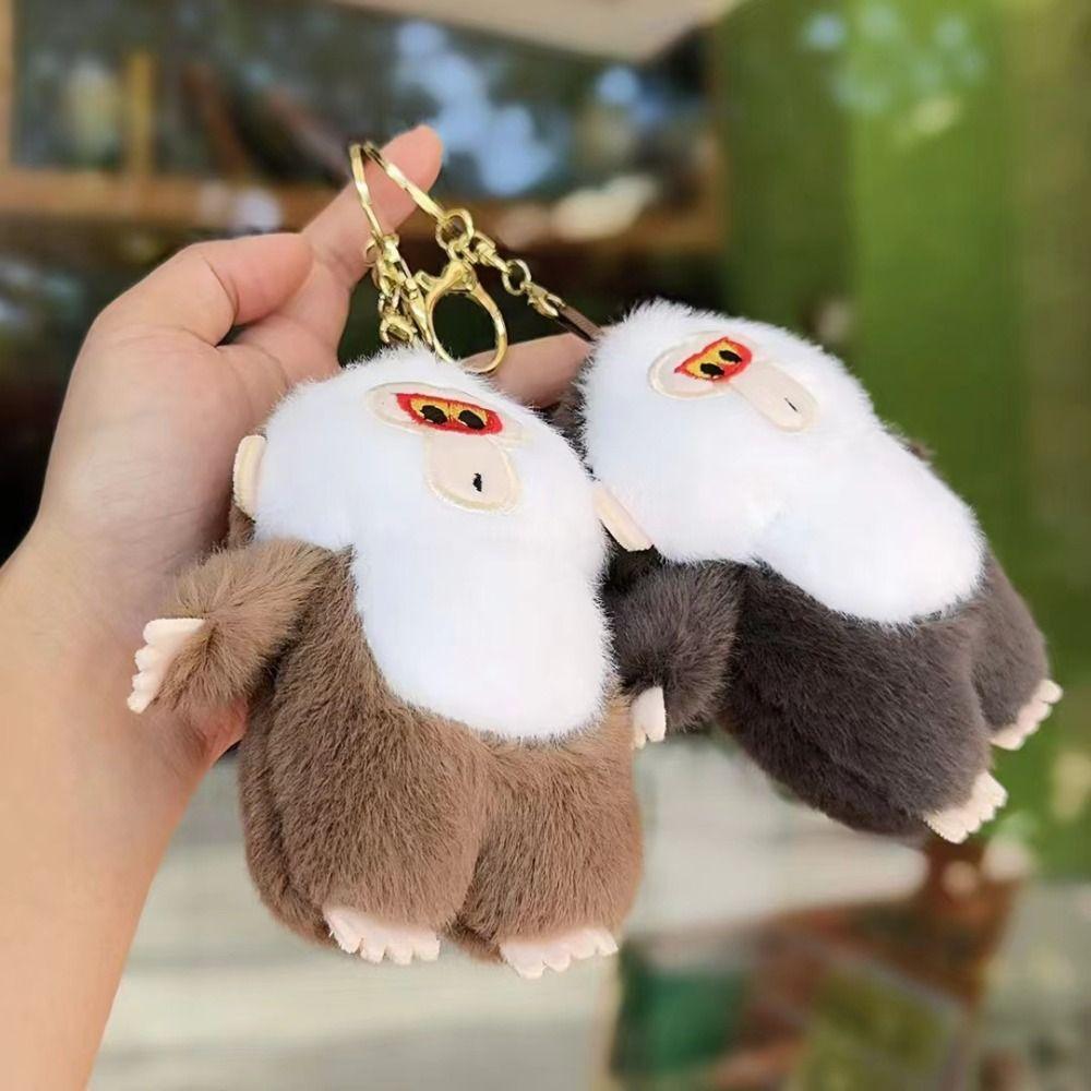 Plush Doll White-Faced Monkey Plush Toy Stuffed Animals Monkey Car Pendant  Car Trinket