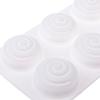 Soap Mould Round Whirlpool Silicone Rubber 6 Cavities Mousse Cake Baking Mold