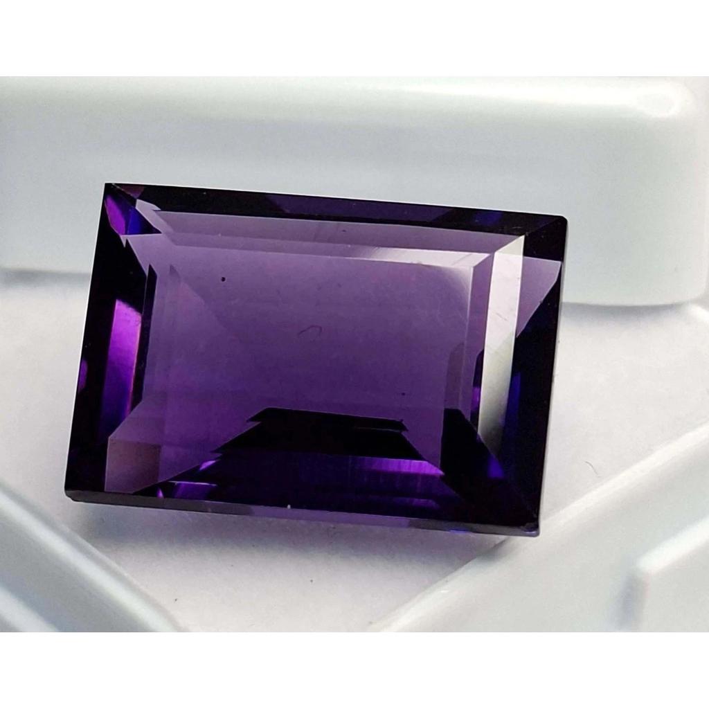 Natural Purple Amethyst 12-14 Ct Baguette Cut Certified Beautiful Gemstone