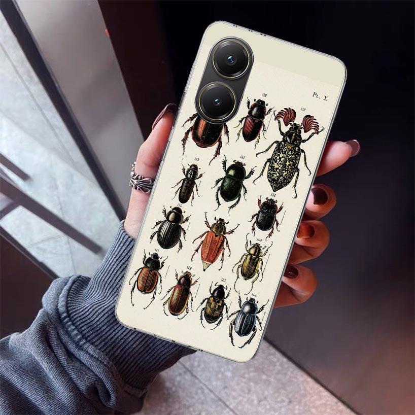 Bugs Bees Scientific Decomposition Phone Case For Xiaomi Poco X7 X6 X5 Pro F7 Ultra Redmi 15C 15 13 13C 12 12C 10 10A 10C 9 9A 9