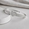 French Love Heart-set Zirconium Bracelet, Light Luxury and Exquisite Gift for Girlfriend, Heart-shaped Versatile Bracelet