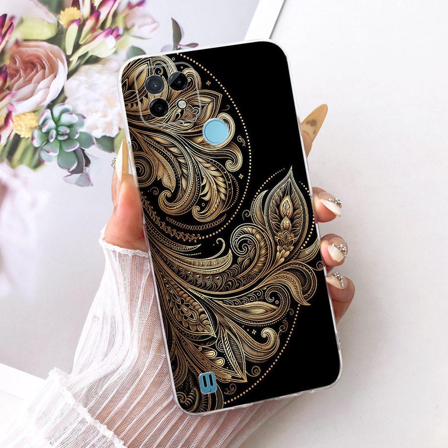 For Realme C21 C21Y Case RMX3201 RMX3261 RMX3263 Cover Cool Dragon Lion Soft Silicone Bumper For Realme C25Y RMX3269 C 21 Fundas