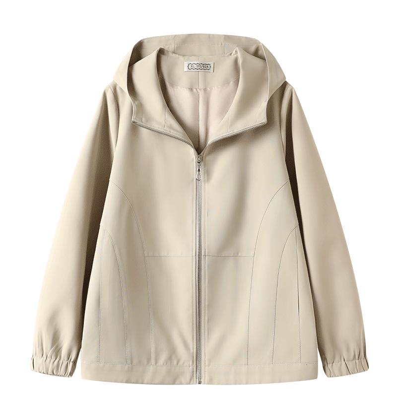 Women's Casual Hooded Zip-Up Jacket