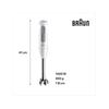 Mixeur à main - braun - multiquick 5 mq 50.001 - 1000w - 21 vitesses + turbo - powerbell plus