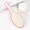 Fluffy leaf shaped hair brush, plastic bristles scalp massage comb, anti-static,reduces frizz, suitable for daily use