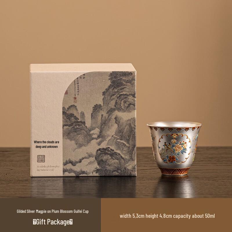 

Chaxun Enamel Painted Silver Kung Fu Tea Set