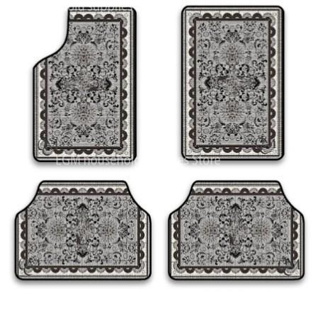 Bohemian Car Floor Mats Non Slip Soft Washable Universal Auto Foot Pads Vintage Interior Rugs