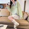 Fake Two-piece Shirt Collar Sweater Women's Spring and Autumn 2026 New Loose Large Size Small Polo Collar Top Jacket