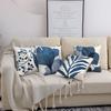 Federa Cuscino Astratta Pianta Rosa e Blu Camera da Letto Soggiorno Divano Decorazione Casa Poliestere Copricuscino con Cerniera