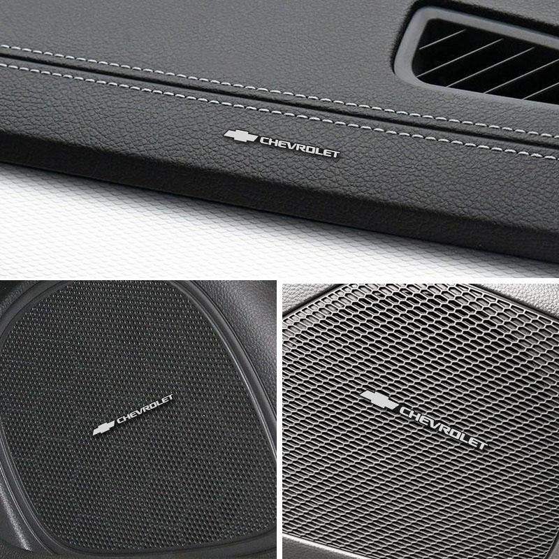 10pcs Car Speaker Stereo Modification Sticker Decoration For Chevrolet Bolt Spark Tahoe Z71 Aveo Impala Lacetti Malibu Sail SS