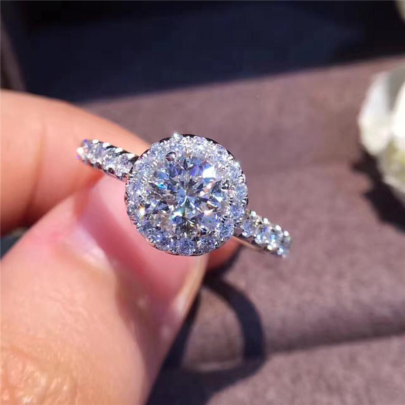 CC Fine Jewelry Sets For Women White Gold Plated Cubic Zirconia Ring Stud Earrings Necklaces Pendants Wedding Bijoux CCAS228