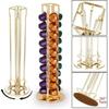 40 Pcs Nespresso Capsules Holder Rotating Rack Coffee Capsule Stand Coffee Pod Stainless Metal Storage Shelve Organization