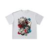 260 GSM Doppelgarn 32er Zählung 100% Baumwolle Dandadan V38 Okarun Momo Druck Unisex Schweres Baumwoll-T-Shirt